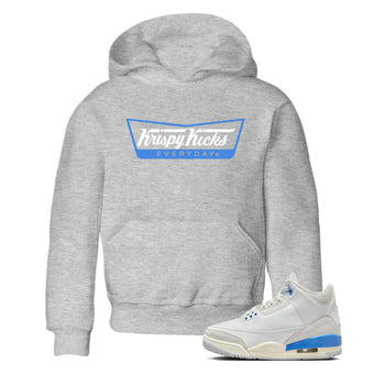 Air Jordan 3 Lucky Shorts shirts to match jordans Krispy Kicks sneaker match tees Air Jordan 3 Retro Lucky Shorts match shoes to clothes SNRT Sneaker Tees Youth Baby Heather Grey 1 tee