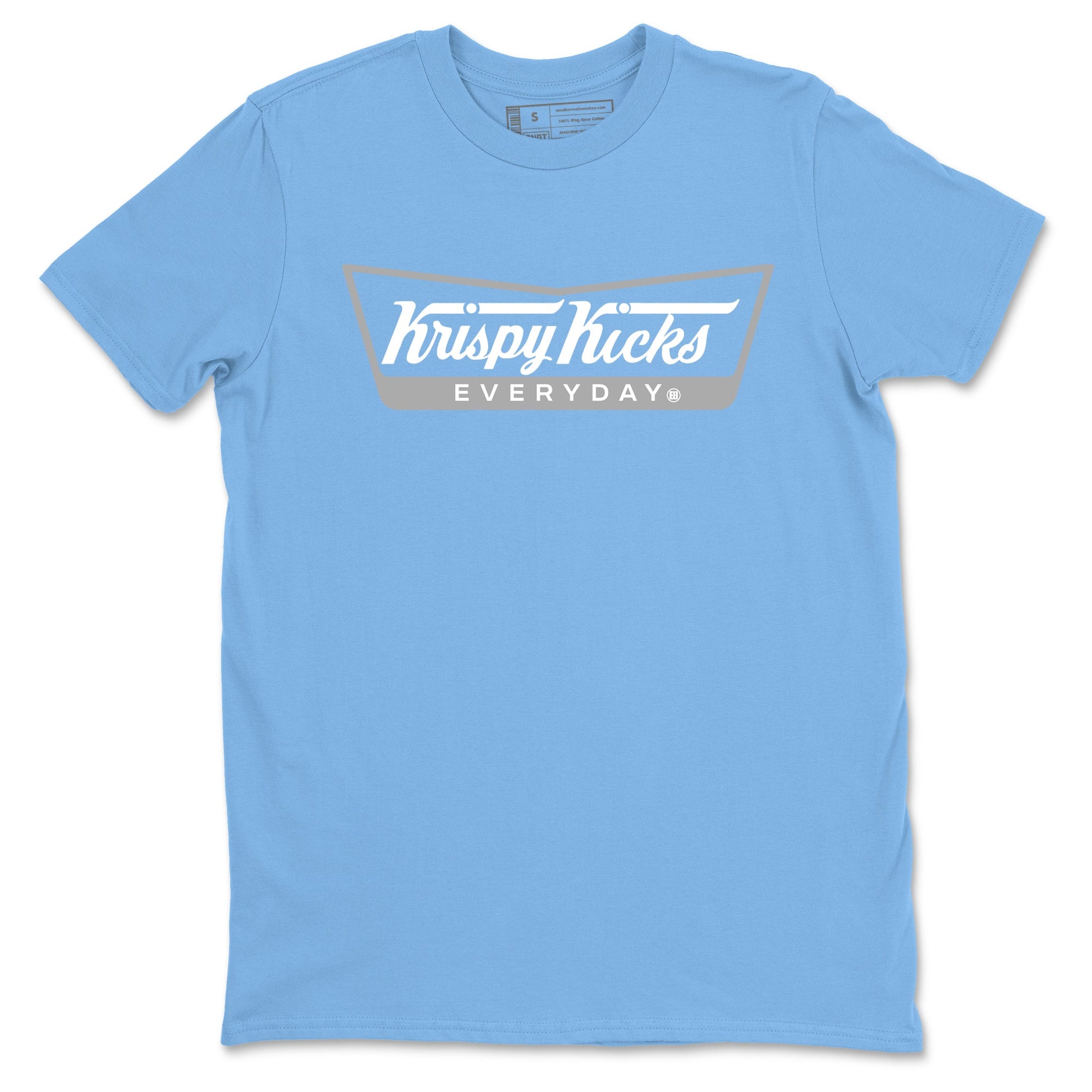 Air Jordan 3 Lucky Shorts shirts to match jordans Krispy Kicks sneaker match tees Air Jordan 3 Retro Lucky Shorts match shoes to clothes SNRT Sneaker Tees unisex cotton Carolina Blue 2 shirts
