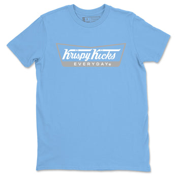 Air Jordan 3 Lucky Shorts shirts to match jordans Krispy Kicks sneaker match tees Air Jordan 3 Retro Lucky Shorts match shoes to clothes SNRT Sneaker Tees unisex cotton Carolina Blue 2 shirts