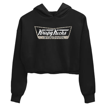 Krispy Kicks womens crop tee made to vibe with the Air Jordan 3 Pure Money sneakers — the perfect match in Black 2.