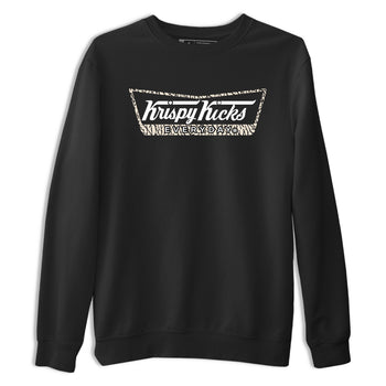 Krispy Kicks sneaker match t-shirt styled to complete your fit with the Air Jordan 3 Pure Money sneakers, shown in Black 2.