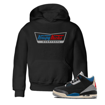 AJ3 Rare Air Graphic shirts Krispy Kicks shirts Air Jordan 3 Rare Air best t-shirts to wear with jordans SNRT Sneaker Tees Youth Baby Black 1 tee