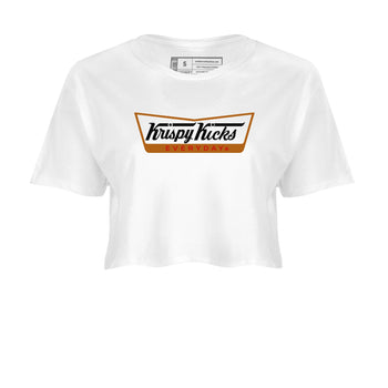5s Archaeo Brown shirts to match jordans Krispy Kicks sneaker match tees Air Jordan 5 Archaeo Brown SNRT Sneaker Release Tees unisex cotton White 2 Crop Shirts