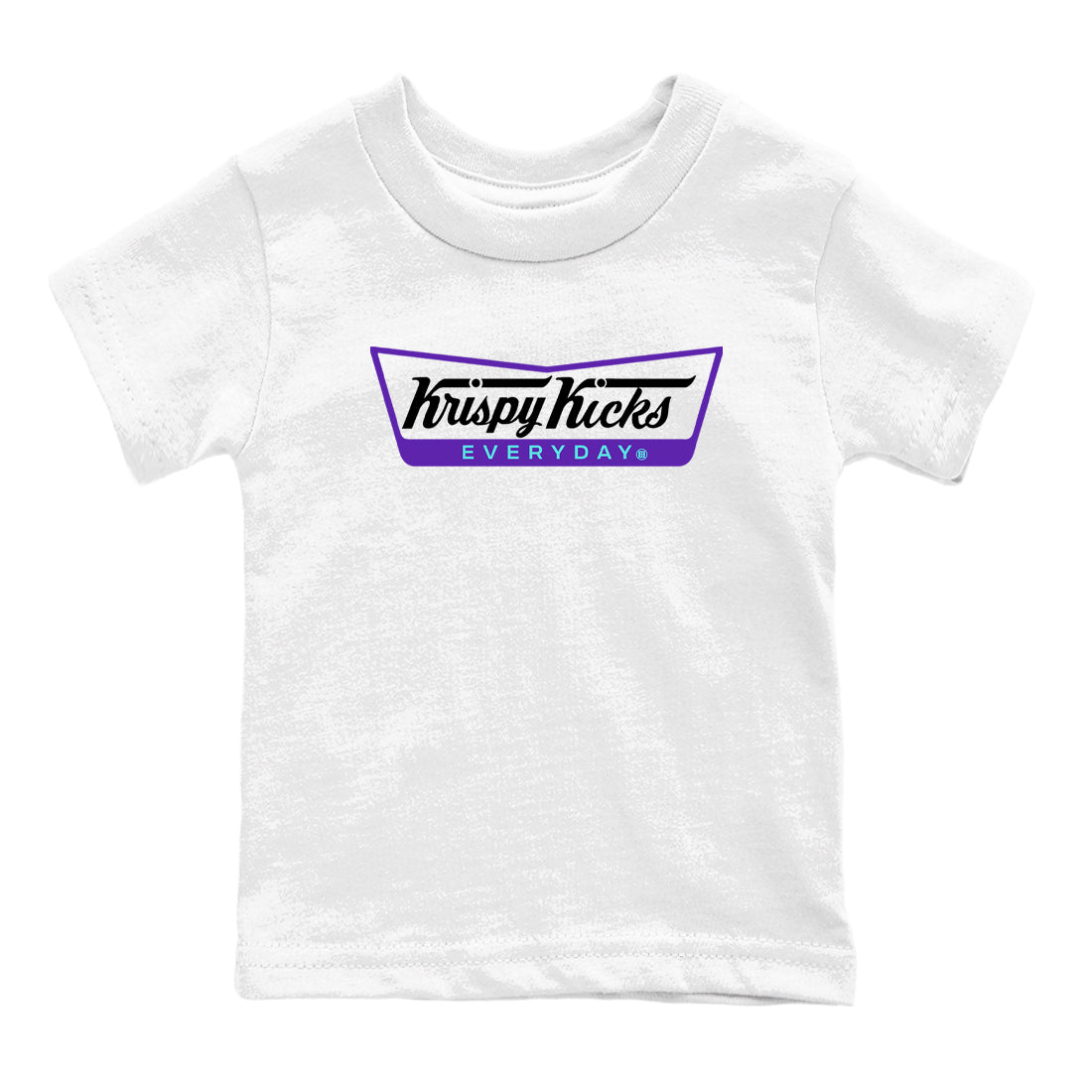 Air Jordan 5 Grape Graphic shirts Krispy Kicks shirts 5 Retro Grape best t-shirts to wear with jordans SNRT Sneaker Tees Youth Baby White 2 tee