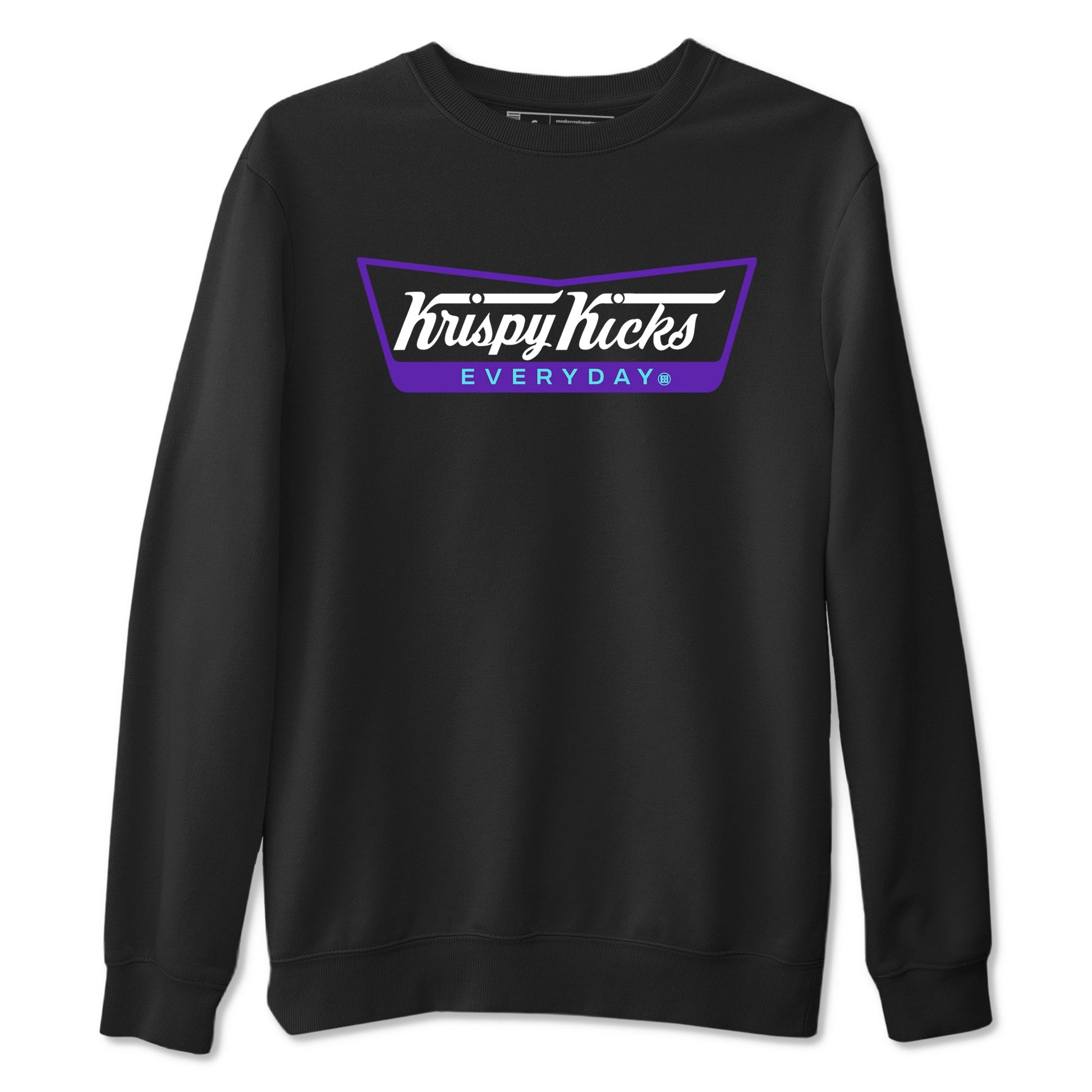 Air Jordan 5 Grape Graphic shirts Krispy Kicks shirts 5 Retro Grape best t-shirts to wear with jordans SNRT Sneaker Tees unisex cotton Black 2 shirts