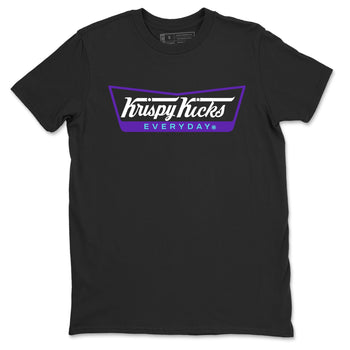 Air Jordan 5 Grape Graphic shirts Krispy Kicks shirts 5 Retro Grape best t-shirts to wear with jordans SNRT Sneaker Tees unisex cotton Black 2 shirts