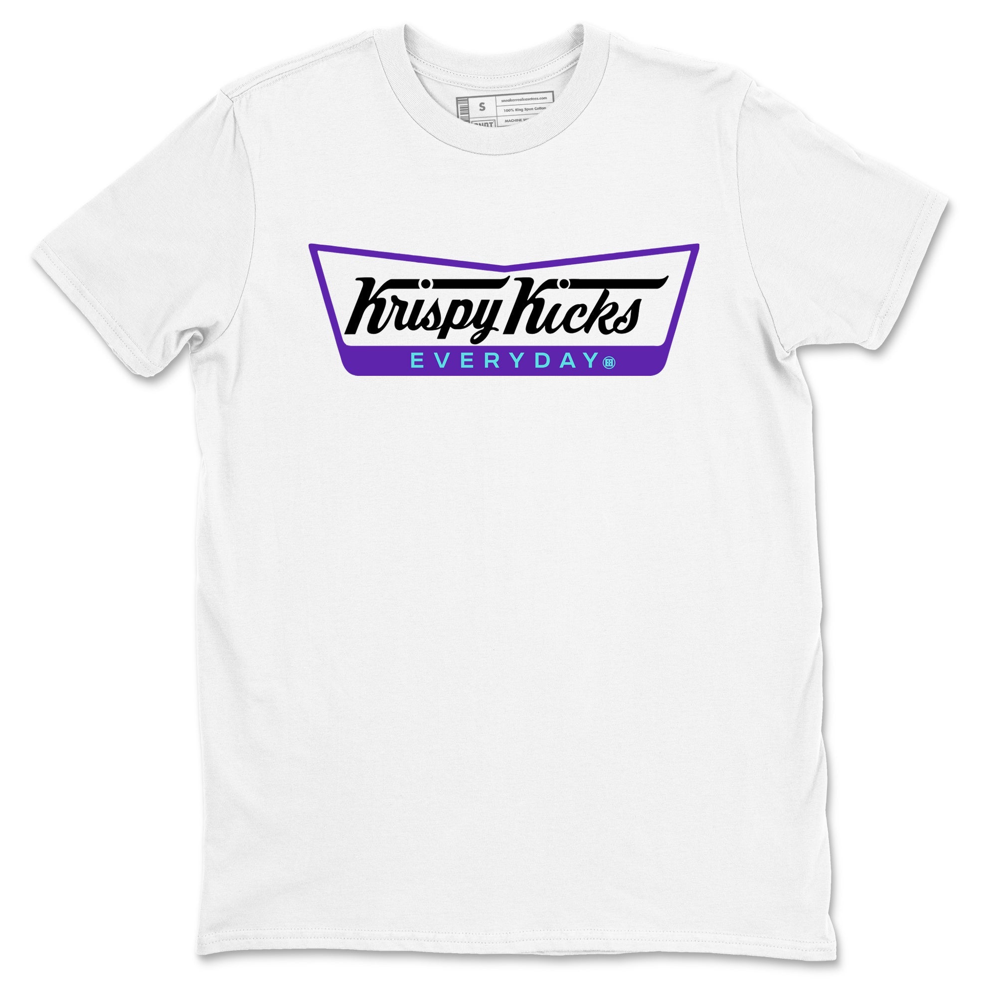 Air Jordan 5 Grape Graphic shirts Krispy Kicks shirts 5 Retro Grape best t-shirts to wear with jordans SNRT Sneaker Tees unisex cotton White 2 shirts
