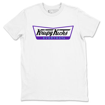 Air Jordan 5 Grape Graphic shirts Krispy Kicks shirts 5 Retro Grape best t-shirts to wear with jordans SNRT Sneaker Tees unisex cotton White 2 shirts