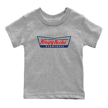6s Olympic shirts to match jordans Krispy Kicks sneaker match tees Air Jordan 6 Olympic SNRT Sneaker Tees streetwear brand Baby and Youth Heather Grey 2 cotton tee