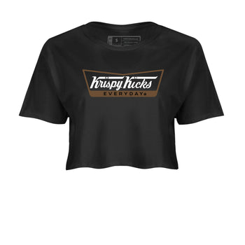 Jordan Jumpman Jack TR Travis Scott Dark Mocha shirts to match jordans Krispy Kicks sneaker match tees Jordan Jumpman Jack Travis Scott Dark Mocha match shoes to clothes SNRT Sneaker Tees unisex cotton Black 2 crop tee