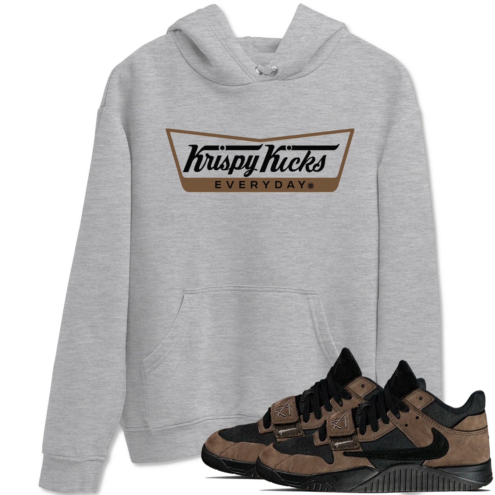 Jordan Jumpman Jack TR Travis Scott Dark Mocha shirts to match jordans Krispy Kicks sneaker match tees Jordan Jumpman Jack Travis Scott Dark Mocha match shoes to clothes SNRT Sneaker Tees unisex cotton Heather Grey 1 shirts