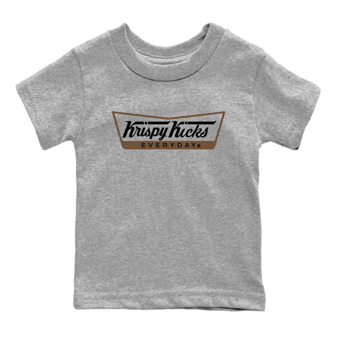 Jordan Jumpman Jack TR Travis Scott Dark Mocha shirts to match jordans Krispy Kicks sneaker match tees Jordan Jumpman Jack Travis Scott Dark Mocha match shoes to clothes SNRT Sneaker Tees Youth Baby Heather Grey 2 tee