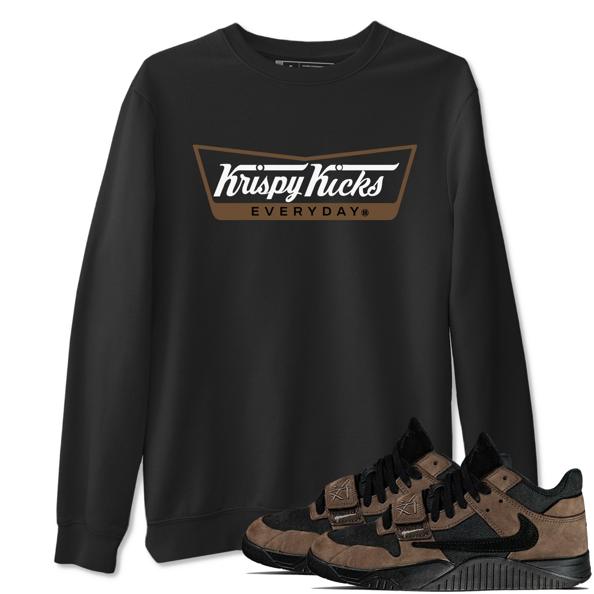 Jordan Jumpman Jack TR Travis Scott Dark Mocha shirts to match jordans Krispy Kicks sneaker match tees Jordan Jumpman Jack Travis Scott Dark Mocha match shoes to clothes SNRT Sneaker Tees unisex cotton Black 1 shirts