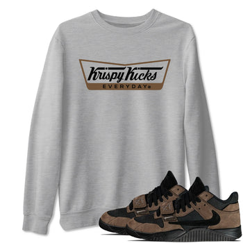 Jordan Jumpman Jack TR Travis Scott Dark Mocha shirts to match jordans Krispy Kicks sneaker match tees Jordan Jumpman Jack Travis Scott Dark Mocha match shoes to clothes SNRT Sneaker Tees unisex cotton Heather Grey 1 shirts