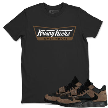 Jordan Jumpman Jack TR Travis Scott Dark Mocha shirts to match jordans Krispy Kicks sneaker match tees Jordan Jumpman Jack Travis Scott Dark Mocha match shoes to clothes SNRT Sneaker Tees unisex cotton Black 1 shirts