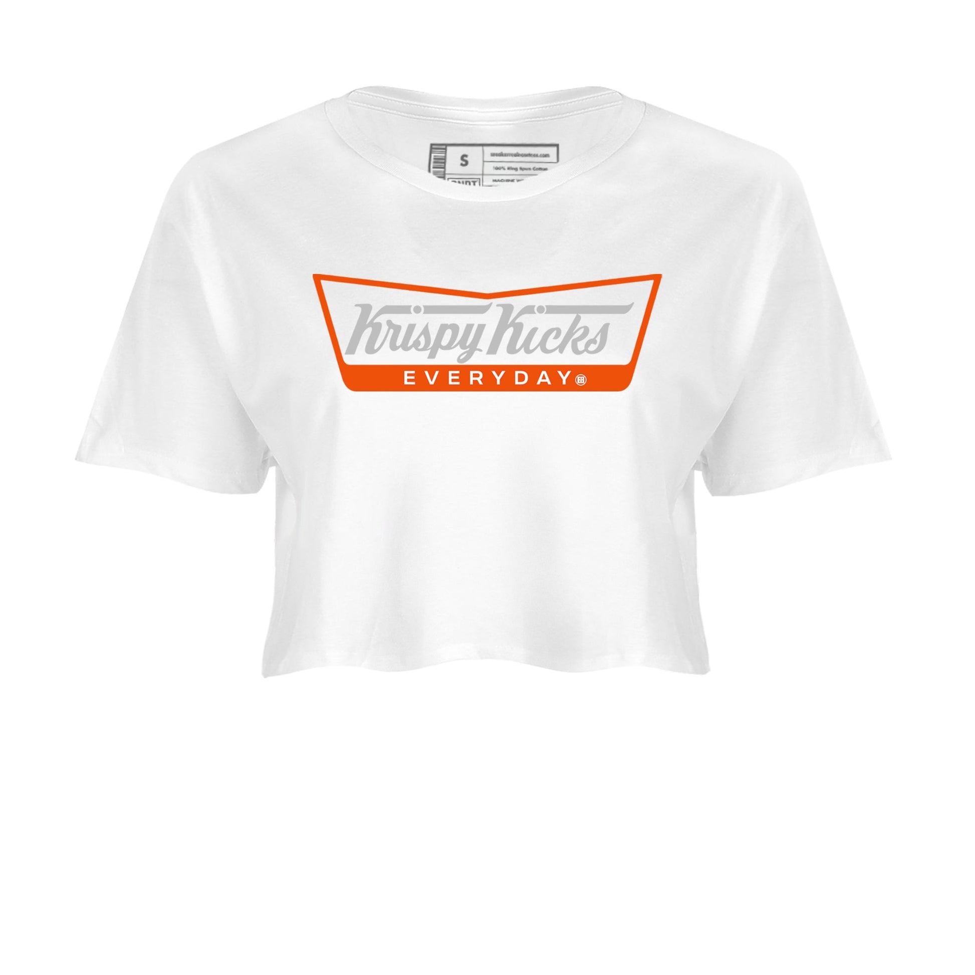 Air Max 1 OG '86 'Summit White and Cosmic Clay shirts to match jordans Krispy Kicks sneaker match tees Air Max 1 Cosmic Clay match shoes to clothes SNRT Sneaker Tees unisex cotton White 2 crop tee