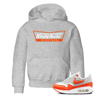 Air Max 1 OG '86 'Summit White and Cosmic Clay shirts to match jordans Krispy Kicks sneaker match tees Air Max 1 Cosmic Clay match shoes to clothes SNRT Sneaker Tees Youth Baby Heather Grey 1 tee