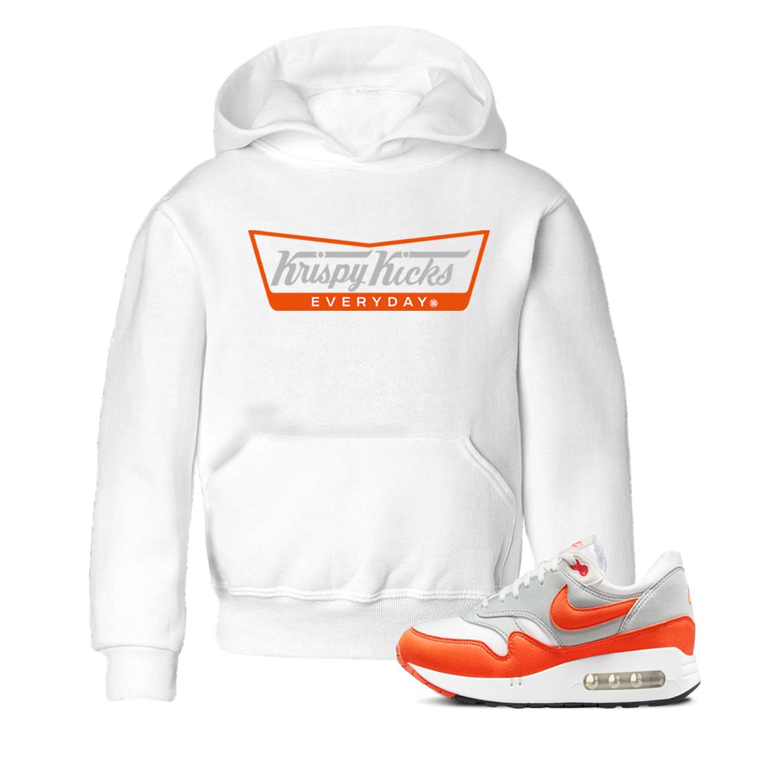 Air Max 1 OG '86 'Summit White and Cosmic Clay shirts to match jordans Krispy Kicks sneaker match tees Air Max 1 Cosmic Clay match shoes to clothes SNRT Sneaker Tees Youth Baby White 1 tee