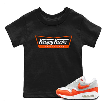 Air Max 1 OG '86 'Summit White and Cosmic Clay shirts to match jordans Krispy Kicks sneaker match tees Air Max 1 Cosmic Clay match shoes to clothes SNRT Sneaker Tees Youth Baby Black 1 tee