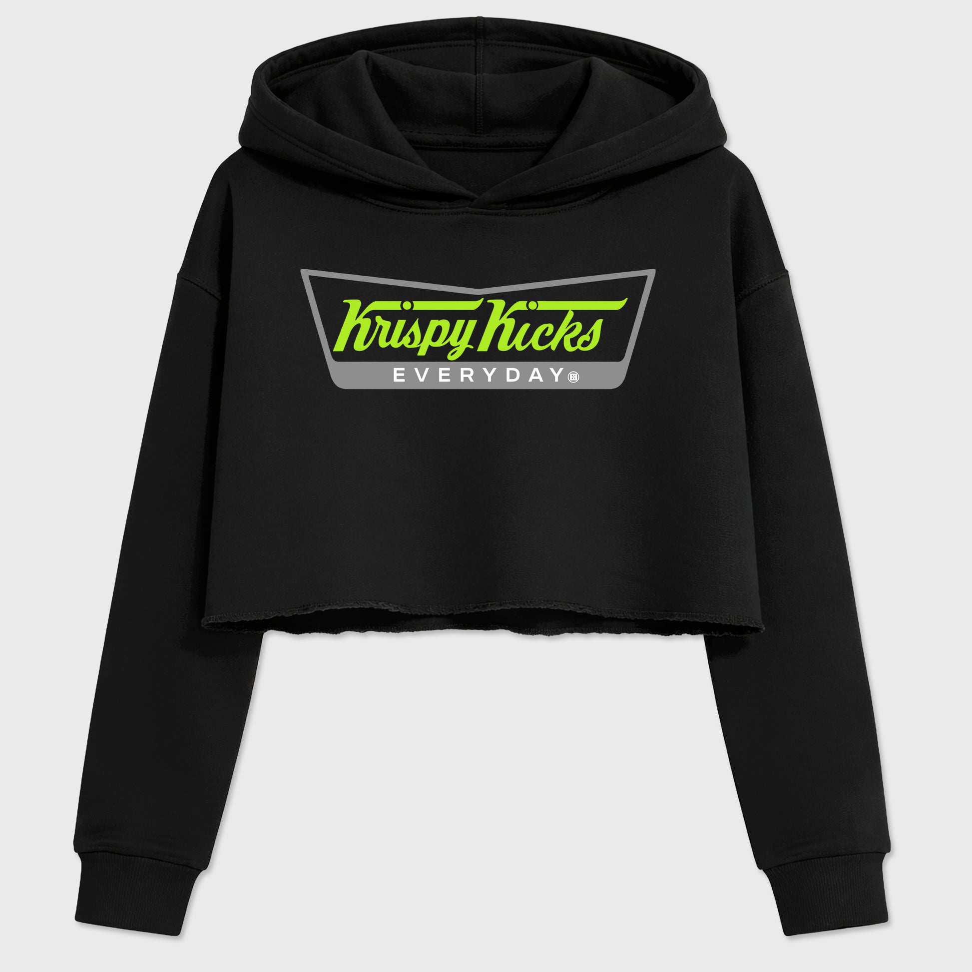 Sneaker match tees – Sneaker Tees To Match Air Max 90 Neon Yellow Shoes – Krispy Kicks Crop T-Shirt Black 2