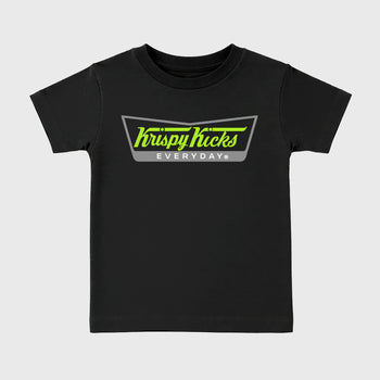 Sneaker match tees – Sneaker Tees To Match Air Max 90 Neon Yellow Shoes – Krispy Kicks Kids T-Shirt Black 2