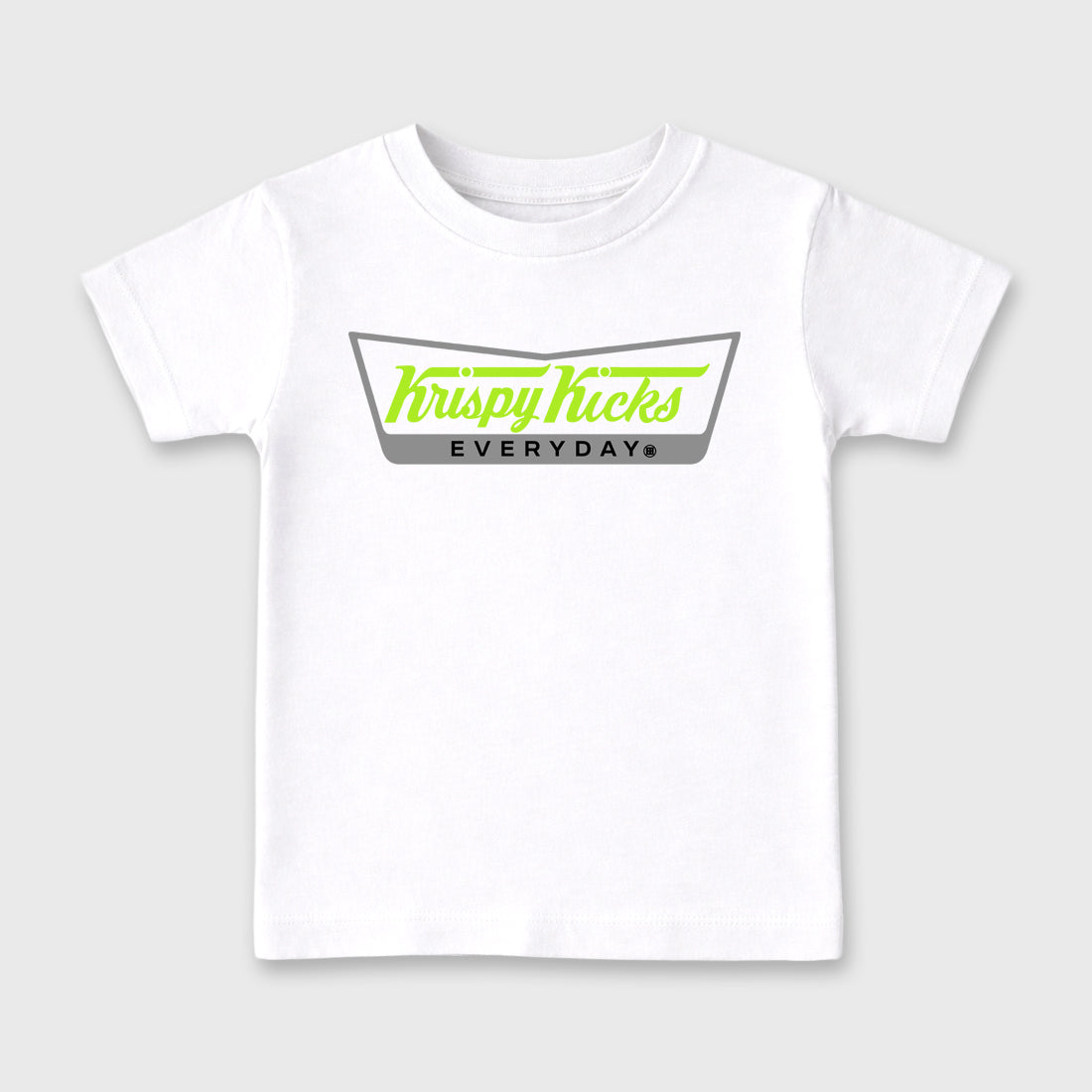 Sneaker match tees – Sneaker Tees To Match Air Max 90 Neon Yellow Shoes – Krispy Kicks Kids T-Shirt White 2