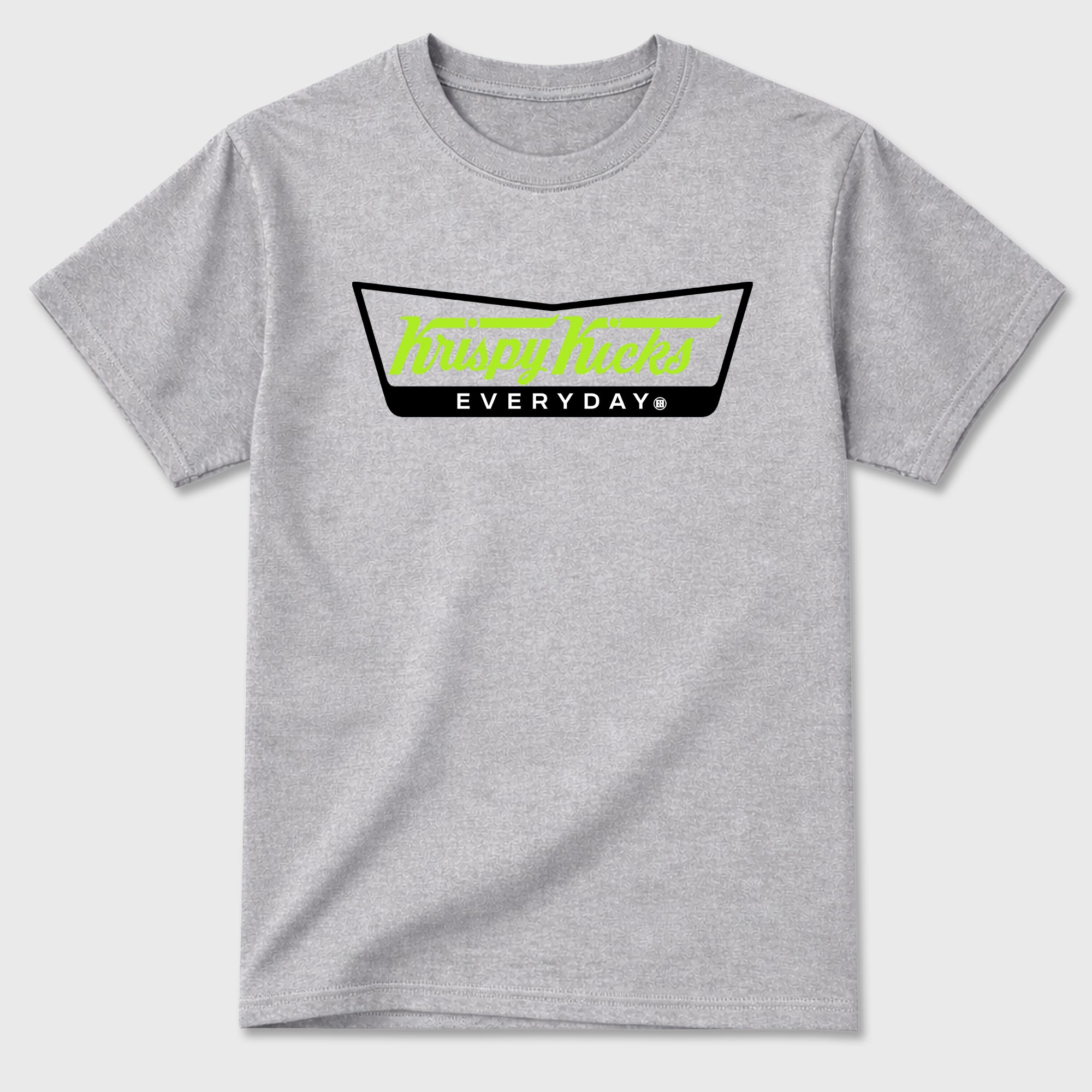 Sneaker match tees – Sneaker Tees To Match Air Max 90 Neon Yellow Shoes – Krispy Kicks Tee Heather Grey 2