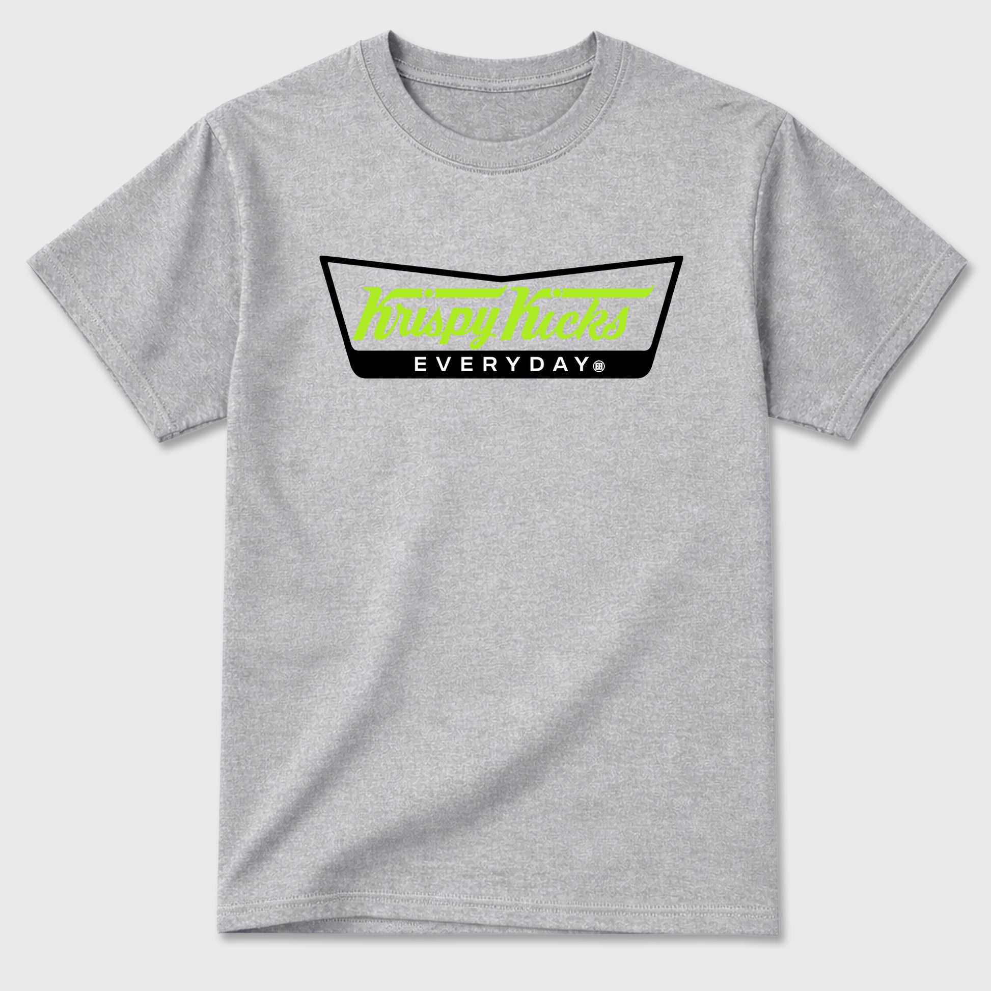 Sneaker match tees – Sneaker Tees To Match Air Max 90 Neon Yellow Shoes – Krispy Kicks Tee Heather Grey 2