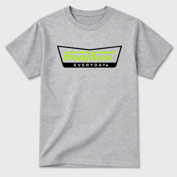 Sneaker match tees – Sneaker Tees To Match Air Max 90 Neon Yellow Shoes – Krispy Kicks Tee Heather Grey 2