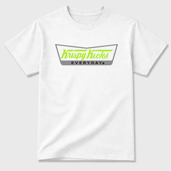 Sneaker match tees – Sneaker Tees To Match Air Max 90 Neon Yellow Shoes – Krispy Kicks Tee White 2