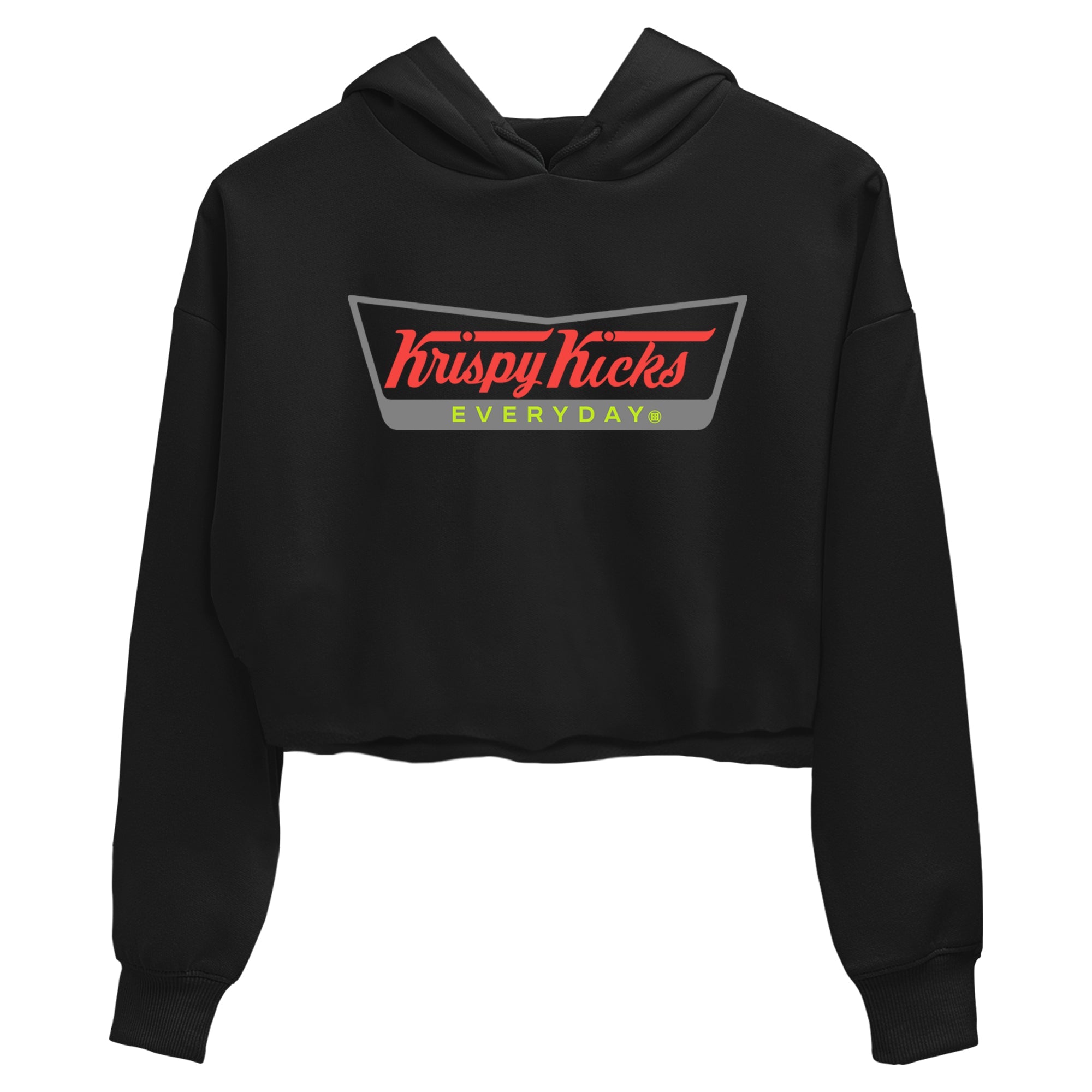 Sneaker Threads – Sneaker Tees To Match Air Max 90 Spruce Aura and Ghost Green – Krispy Kicks Crop Tee Black 2. Perfect for Jordan releases 2025 colorways.
