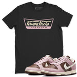 Dunk Cacao Wow And Pink Foam shirts to match jordans Krispy Kicks sneaker match tees Dunk Cacao Wow And Pink Foam SNRT Sneaker Tees streetwear brand Black 1 unisex cotton tee
