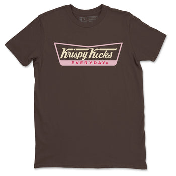 Dunk Cacao Wow And Pink Foam shirts to match jordans Krispy Kicks sneaker match tees Dunk Cacao Wow And Pink Foam SNRT Sneaker Tees streetwear brand Dark Chocolate 2 unisex cotton tee