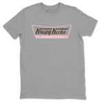 Dunk Cacao Wow And Pink Foam shirts to match jordans Krispy Kicks sneaker match tees Dunk Cacao Wow And Pink Foam SNRT Sneaker Tees streetwear brand Heather Grey 2 unisex cotton tee