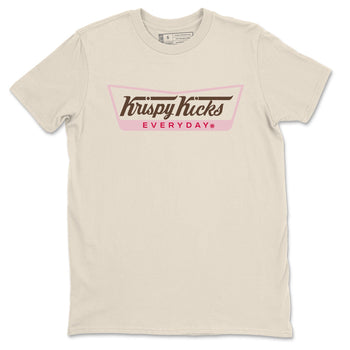 Dunk Cacao Wow And Pink Foam shirts to match jordans Krispy Kicks sneaker match tees Dunk Cacao Wow And Pink Foam SNRT Sneaker Tees streetwear brand Natural 2 unisex cotton tee