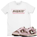 Dunk Cacao Wow And Pink Foam shirts to match jordans Krispy Kicks sneaker match tees Dunk Cacao Wow And Pink Foam SNRT Sneaker Tees streetwear brand White 1 unisex cotton tee