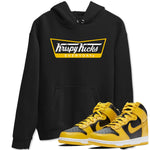 Dunk High Pollen Shirts To Match Jordans Krispy Kicks sneaker match tees Dunk High Iowa Tee SNRT Sneaker Release Tees unisex cotton Black 1 crew neck shirts