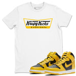 Dunk High Pollen Shirts To Match Jordans Krispy Kicks sneaker match tees Dunk High Iowa Tee SNRT Sneaker Release Tees unisex cotton White 1 crew neck shirts