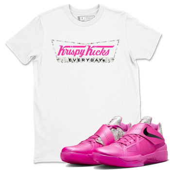 Nike KD 4 Retro Aunt Pearl shirts to match jordans Krispy Kicks sneaker match tees Nike KD 4 Aunt Pearl match shoes to clothes SNRT Sneaker Tees unisex cotton White 1 shirts