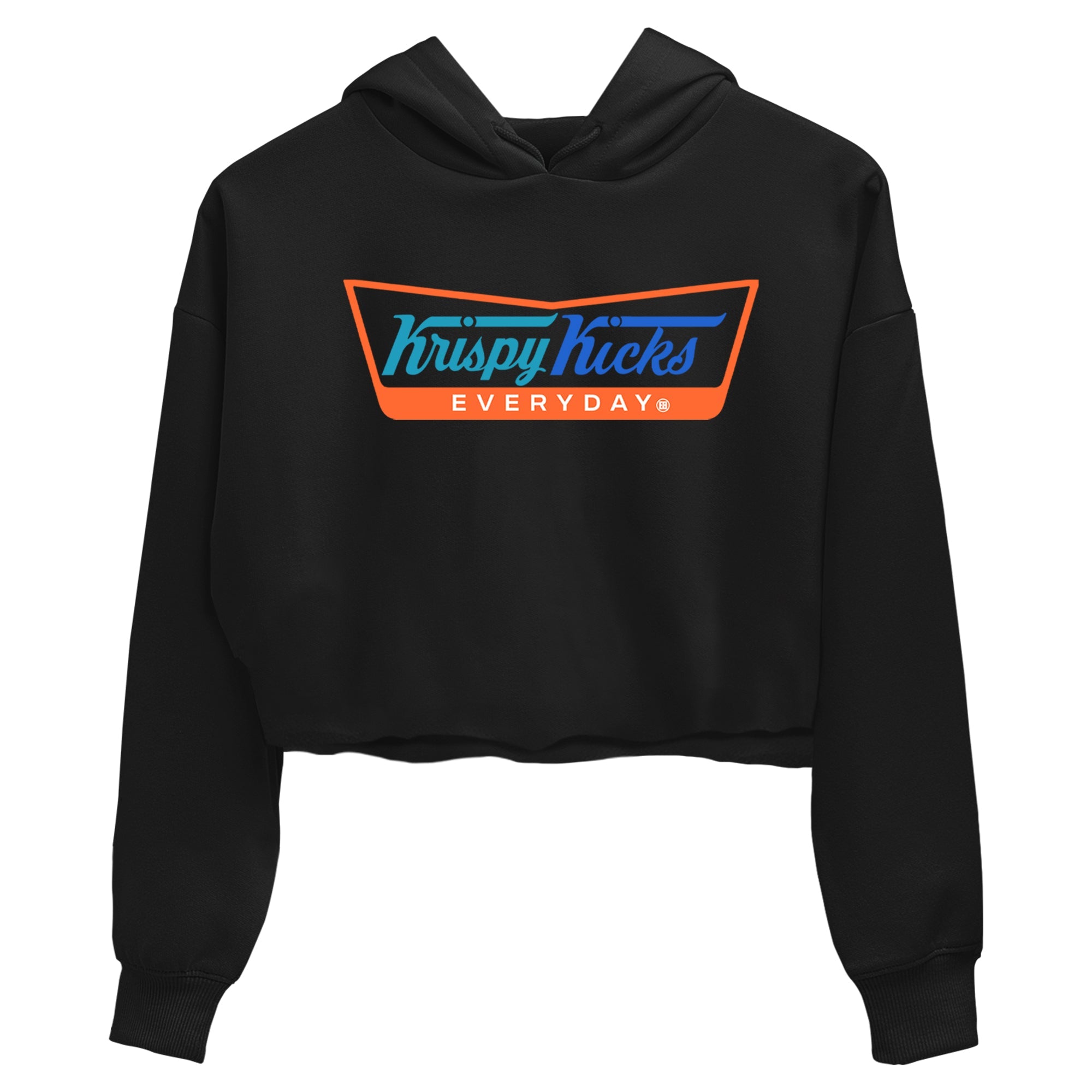 Yeezy 700 Bright Blue shirts to match jordans Krispy Kicks sneaker match tees Yeezy 700 Bright Blue match shoes to clothes SNRT Sneaker Tees unisex cotton Black 2 crop tee