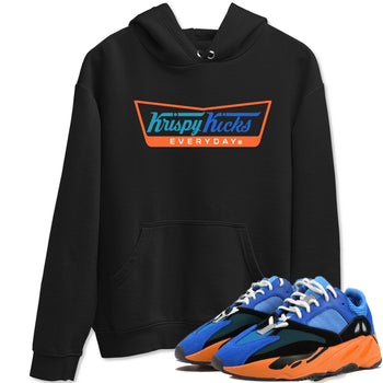 Yeezy 700 Bright Blue shirts to match jordans Krispy Kicks sneaker match tees Yeezy 700 Bright Blue match shoes to clothes SNRT Sneaker Tees unisex cotton Black 1 shirts