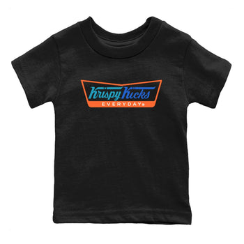 Yeezy 700 Bright Blue shirts to match jordans Krispy Kicks sneaker match tees Yeezy 700 Bright Blue match shoes to clothes SNRT Sneaker Tees Youth Baby Black 2 tee