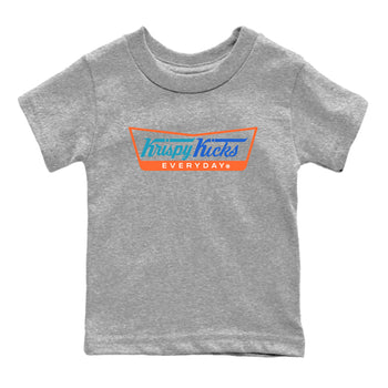 Yeezy 700 Bright Blue shirts to match jordans Krispy Kicks sneaker match tees Yeezy 700 Bright Blue match shoes to clothes SNRT Sneaker Tees Youth Baby Heather Grey 2 tee