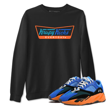 Yeezy 700 Bright Blue shirts to match jordans Krispy Kicks sneaker match tees Yeezy 700 Bright Blue match shoes to clothes SNRT Sneaker Tees unisex cotton Black 1 shirts