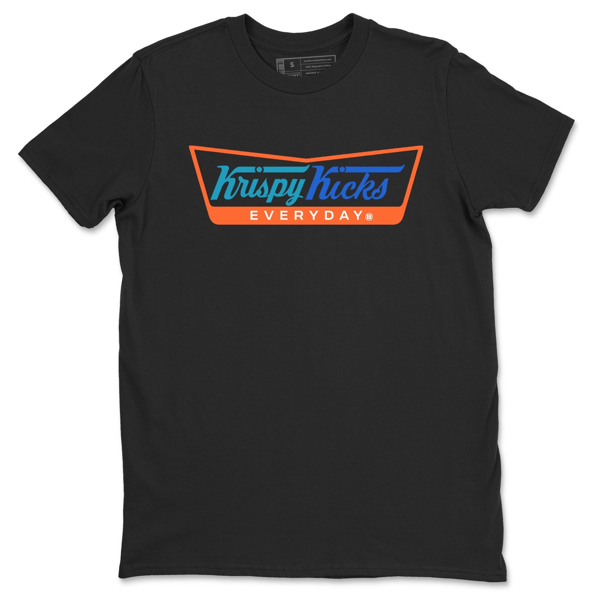 Yeezy 700 Bright Blue shirts to match jordans Krispy Kicks sneaker match tees Yeezy 700 Bright Blue match shoes to clothes SNRT Sneaker Tees unisex cotton Black 2 shirts