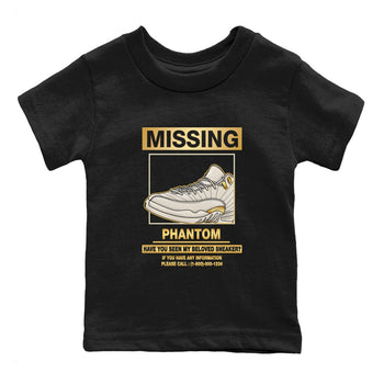 Missing Sneaker SNRT Sneaker Tees Kids - Air Jordan 12 Phantom - SNRT Sneaker T-shirts
