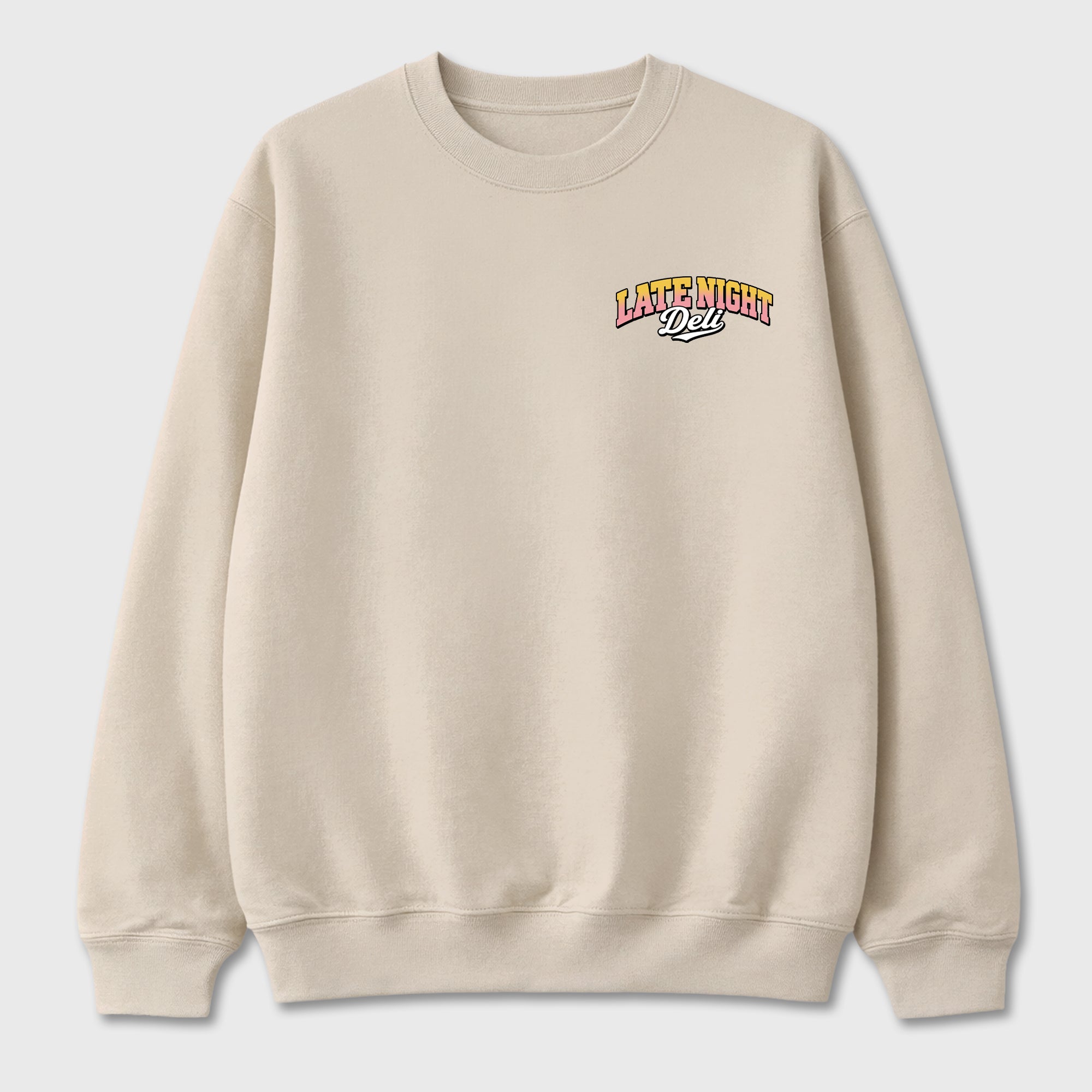 Late Night Deli Graphic T-Shirt featuring original streetwear artwork designed to match the . Natural Graphic Tee.