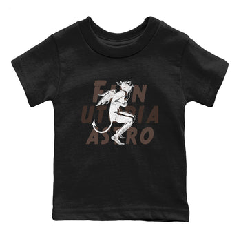 1s Travis Scott Velvet Brown shirts to match jordans Laughing Devil best t shirts to wear with jordans Travis Scott x Air Jordan 1 Low OG Velvet Brown match shoes to clothes SNRT Sneaker Tees Youth Baby Black 2 tee