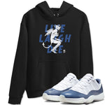 11s Diffused Blue shirts to match jordans Laughing Devil unique Halloween sneaker tee Air Jordan 11 Diffused Blue SNRT Sneaker Release Tees unisex cotton Black 1 crew neck shirts