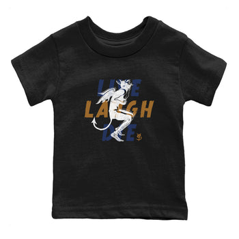 13s Midnight Navy shirts to match jordans Laughing Devil unique Halloween sneaker tee Air Jordan 13 Midnight Navy SNRT Sneaker Release Tees Youth Baby Black 2 crew neck shirts
